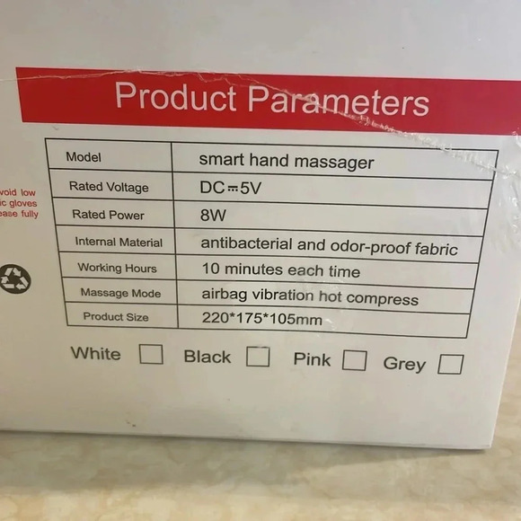 Xllent Hand Massager with Compression & Heating, New in Box - Picture 3 of 3